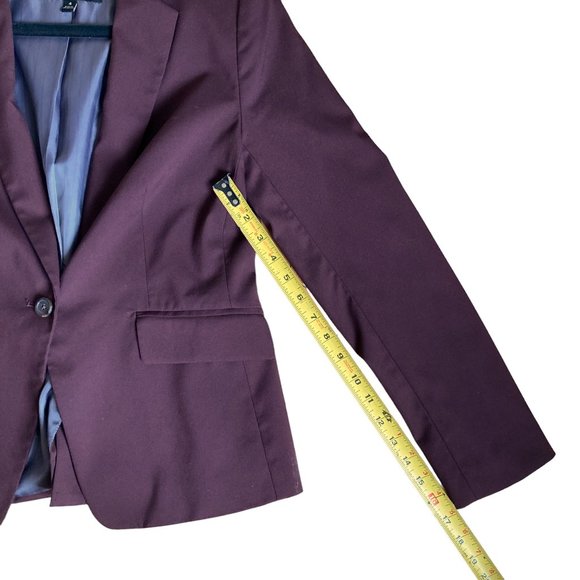 Banana Republic Blazer Burgundy Office Siren Business Casual Size 4 Small - Picture 13 of 15